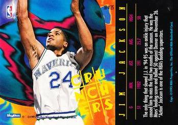 1995-96 Hoops - Number Crunchers #18 Jim Jackson Back