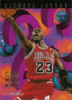1995-96 Hoops - Number Crunchers #1 Michael Jordan Front