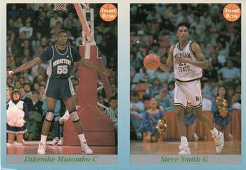 1991-92 Front Row Premier - Dual Player Promos #97 / 98 Steve Smith / Dikembe Mutombo Front