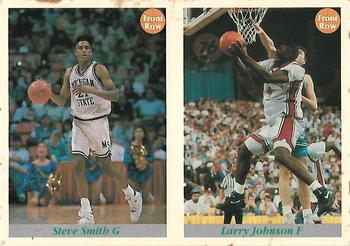 1991-92 Front Row Premier - Dual Player Promos #97 / 100 Steve Smith / Larry Johnson Front