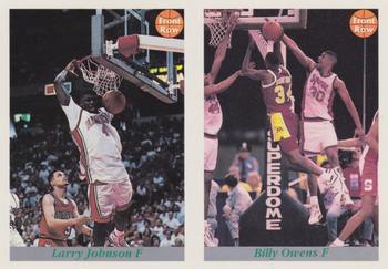 1991-92 Front Row Premier - Dual Player Promos #81 / 85 Larry Johnson / Billy Owens Front