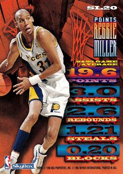 1995-96 Hoops - Slamland #SL20 Reggie Miller Back