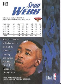 1995-96 SkyBox Premium #152 Spud Webb Back