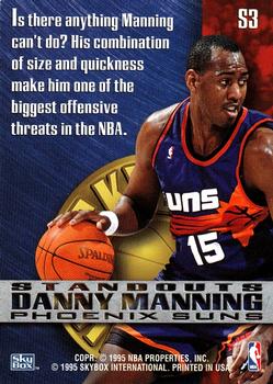 1995-96 SkyBox Premium - Standouts #S3 Danny Manning Back