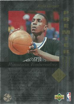 1995-96 SP #159 Kevin Garnett Back