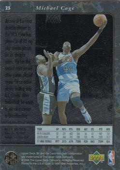 1995-96 SP #25 Michael Cage Back
