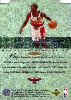 1995-96 SP - Premium Collection Holoview Special F/X #1 Mookie Blaylock Back
