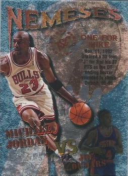 1995-96 Stadium Club - Nemeses #N10 Michael Jordan / Joe Dumars Front