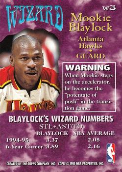 1995-96 Stadium Club - Wizards #W3 Mookie Blaylock Back