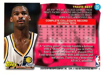 1995-96 Topps #251 Travis Best Back