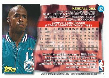 1995-96 Topps #262 Kendall Gill Back