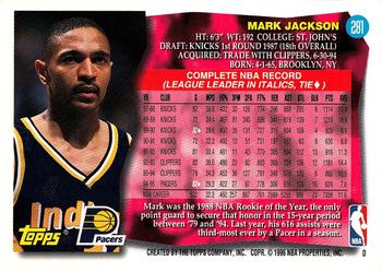 1995-96 Topps #281 Mark Jackson Back