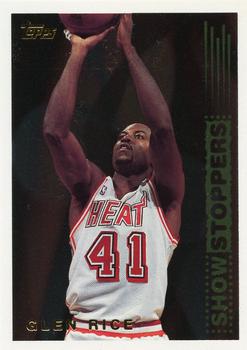 1995-96 Topps - Show Stoppers #SS9 Glen Rice Front