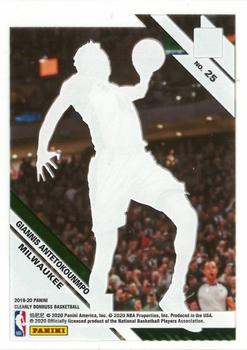 2019-20 Clearly Donruss #25 Giannis Antetokounmpo Back