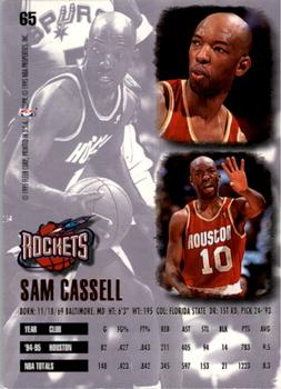 1995-96 Ultra #65 Sam Cassell Back