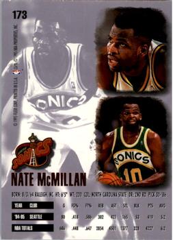 1995-96 Ultra #173 Nate McMillan Back