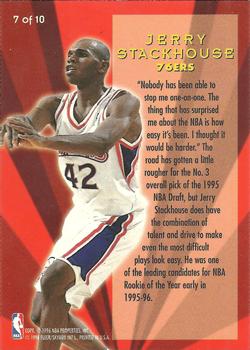 1995-96 Ultra - All-Rookies #7 Jerry Stackhouse Back