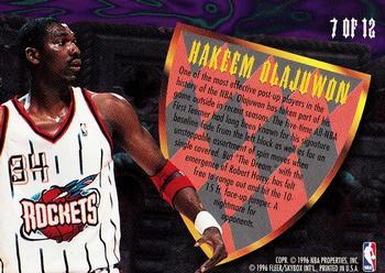 1995-96 Ultra - Scoring Kings #7 Hakeem Olajuwon  Back