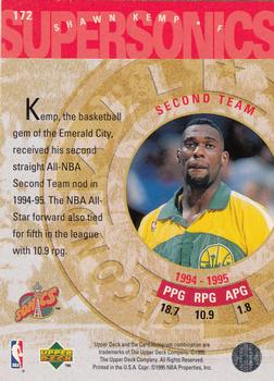 1995-96 Upper Deck #172 Shawn Kemp Back