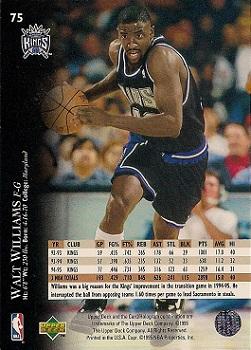 1995-96 Upper Deck #75 Walt Williams Back
