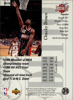 1995-96 Upper Deck - Special Edition #SE118 Chucky Brown Back