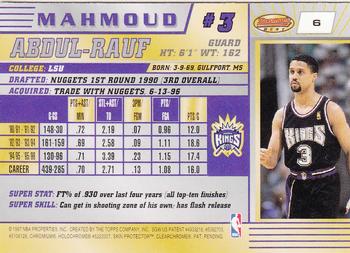 1996-97 Bowman's Best #6 Mahmoud Abdul-Rauf Back