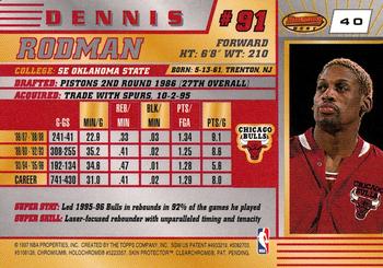 1996-97 Bowman's Best #40 Dennis Rodman Back