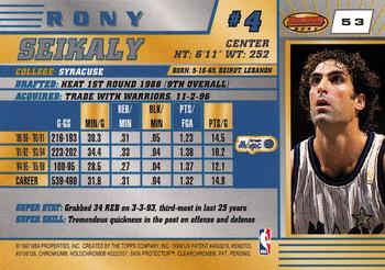 1996-97 Bowman's Best #53 Rony Seikaly Back