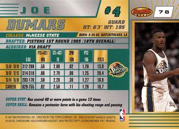 1996-97 Bowman's Best #76 Joe Dumars Back