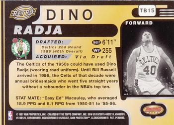 1996-97 Bowman's Best #TB15 Dino Radja Back