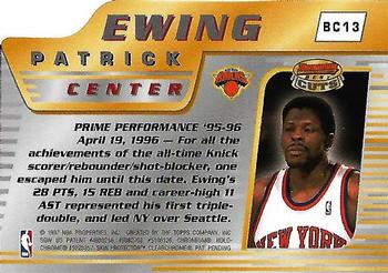 1996-97 Bowman's Best - Cuts #BC13 Patrick Ewing Back