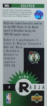 1996-97 Collector's Choice Italian - Mini-Cards #M5 Dino Radja Back