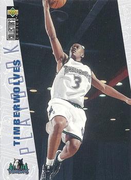 1996-97 Collector's Choice #382 Timberwolves Playbook Front