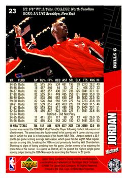 1996-97 Collector's Choice #23 Michael Jordan Back