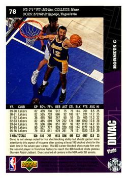 1996-97 Collector's Choice #78 Vlade Divac Back