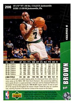 1996-97 Collector's Choice #206 Dee Brown Back