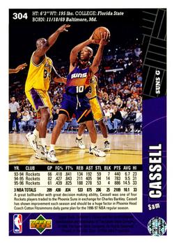 1996-97 Collector's Choice #304 Sam Cassell Back