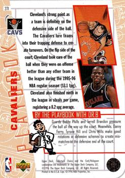 1996-97 Collector's Choice #371 Cavaliers Playbook Back