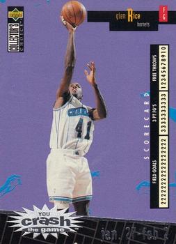 1996-97 Collector's Choice - You Crash the Game Scoring Silver (Series One) #C3 Glen Rice Front