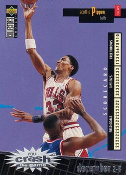 1996-97 Collector's Choice - You Crash the Game Scoring Silver (Series One) #C4 Scottie Pippen Front