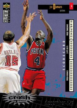 1996-97 Collector's Choice - You Crash the Game Scoring Silver (Series One) #C8 Joe Dumars Front