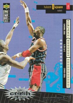 1996-97 Collector's Choice - You Crash the Game Scoring Silver (Series One) #C10 Hakeem Olajuwon Front