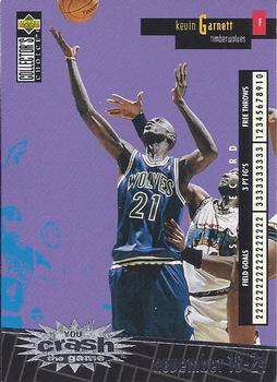 1996-97 Collector's Choice - You Crash the Game Scoring Silver (Series One) #C16 Kevin Garnett Front
