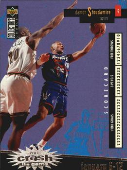 1996-97 Collector's Choice - You Crash the Game Scoring Silver (Series One) #C26 Damon Stoudamire Front