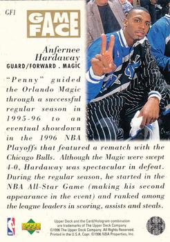 1996-97 Collector's Choice - Game Face #GF1 Anfernee Hardaway Back