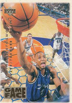 1996-97 Collector's Choice - Game Face #GF1 Anfernee Hardaway Front