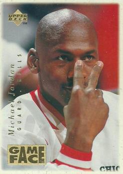 1996-97 Collector's Choice - Game Face #GF2 Michael Jordan Front