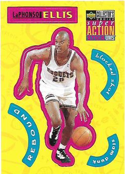 1996-97 Collector's Choice - Super Action Stick 'Ums (Series One) #S7 LaPhonso Ellis Front