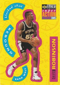 1996-97 Collector's Choice - Super Action Stick 'Ums (Series One) #S24 David Robinson Front