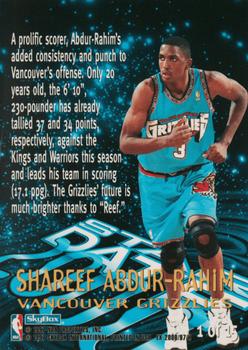 1996-97 E-X2000 - Star Date 2000 #1 Shareef Abdur-Rahim Back